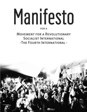 Movement for a Revolutionary Socialist International -The Fourth