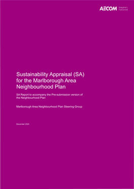 Report Sustainability Appraisal