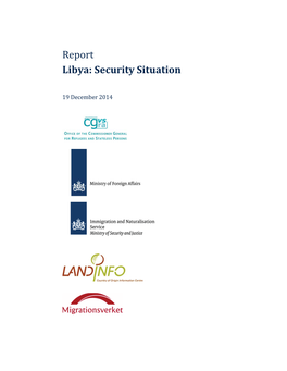 Report Libya: Security Situation