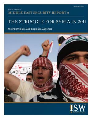 The Struggle for Syria in 2011