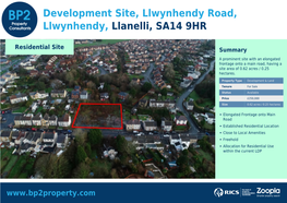 Development Site, Llwynhendy Road, Llwynhendy, Llanelli, SA14 9HR