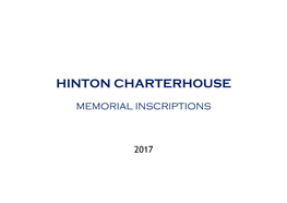 Hinton Charterhouse