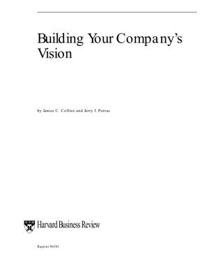 Building Your Company's Vision