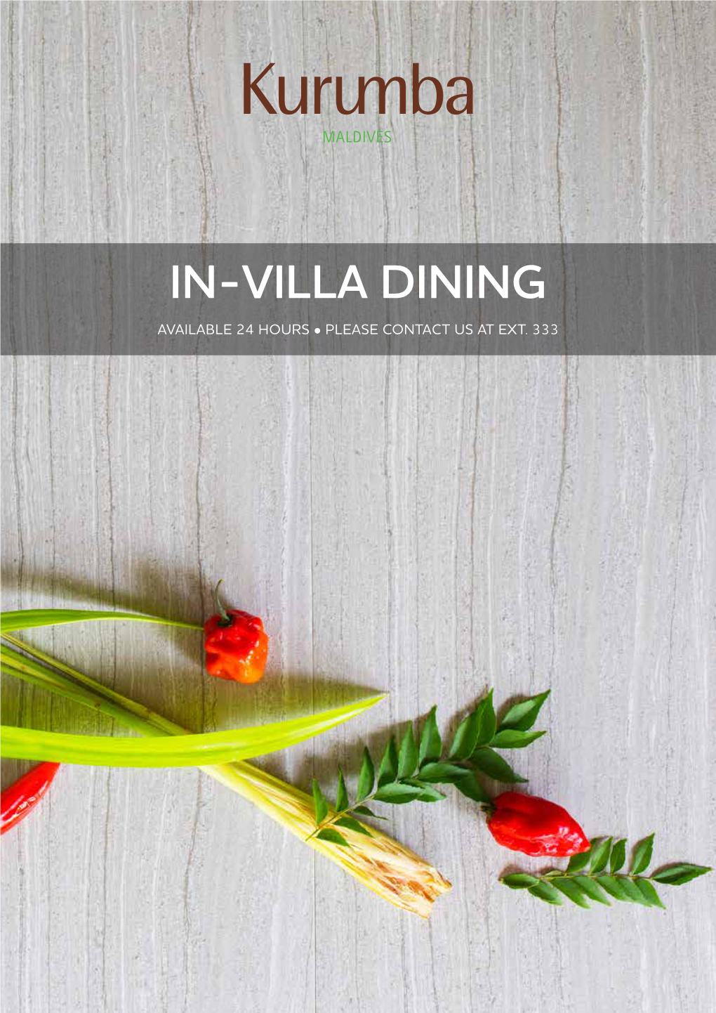 In-Villa Dining