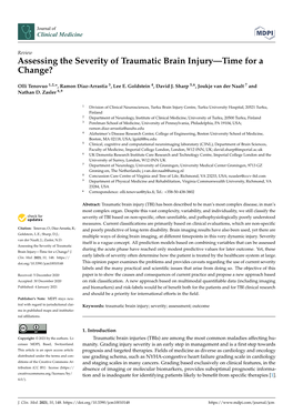 Assessing the Severity of Traumatic Brain Injury—Time for a Change?