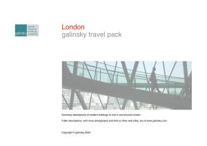 London Galinsky Travel Pack