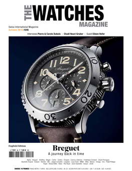 Breguet a Journey Back in Time