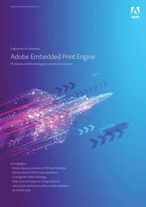 Adobe Embedded Print Engine | Brochure