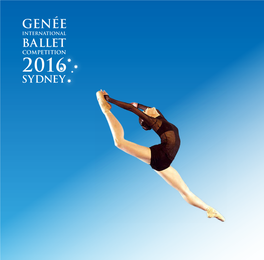 Genee 2016 Programme.Pdf