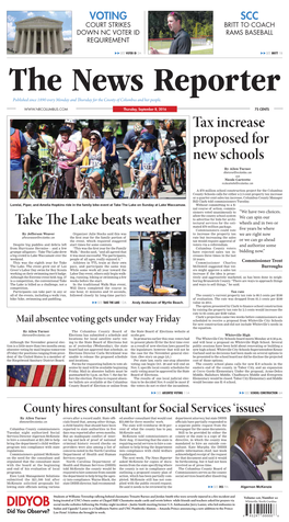Take the Lake Beats Weather Tax Increase Proposed for New Schools