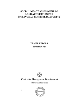 SIA-Draft Report-Mulavukad Hospital Boat Jetty-English.Pdf