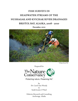 Fish Surveys in Headwater Streams of the Nushagak and Kvichak River Drainages Bristol Bay, Alaska, 2008 - 2010