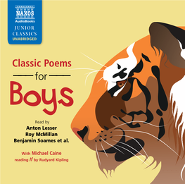 ––– for ––– Boys Read by Anton Lesser Roy Mcmillan Benjamin Soames Et Al