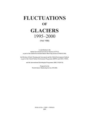 Fluctuations of Glaciers 1995-2000 (Vol. VIII)