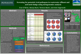 Screening for Potential Viral Pathogens in Wastewater Effluent