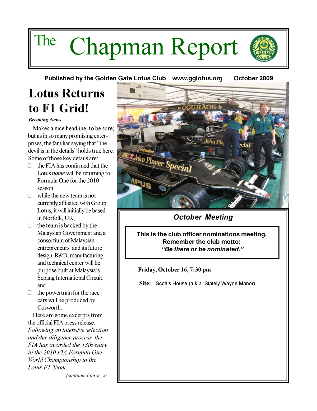 Chapman Report