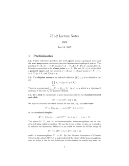 751-2 Lecture Notes