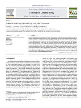 Inflammation and Immune Surveillance in Cancer