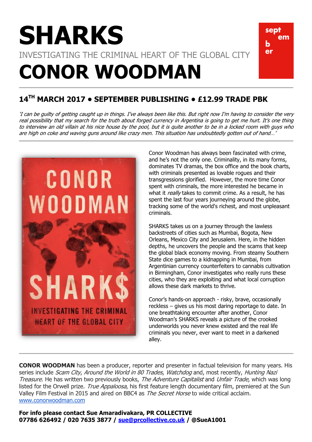 Sharks Investigating the Criminal Heart of the Global City Conor Woodman