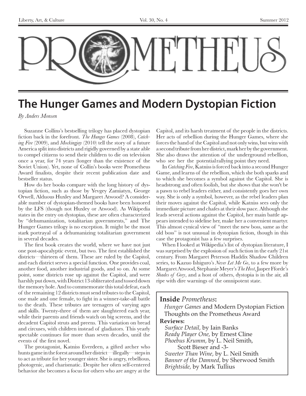 The Hunger Gamesand Modern Dystopian Fiction