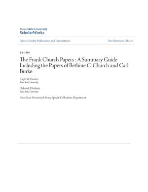 The Frank Church Papers