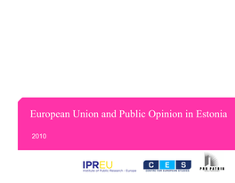 EU and Public Opinion in Estonia Layout