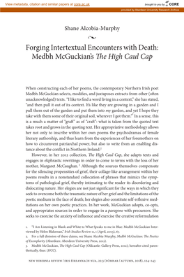 Medbh Mcguckian's the High Caul