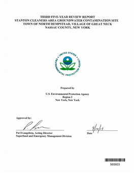 Third Five-Year Review Report for the Stanton Cleaners Area Ground Water