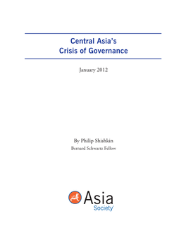 Central Asia's Crisis of Governance