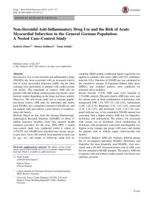 Non-Steroidal Anti-Inflammatory Drug Use and the Risk of Acute