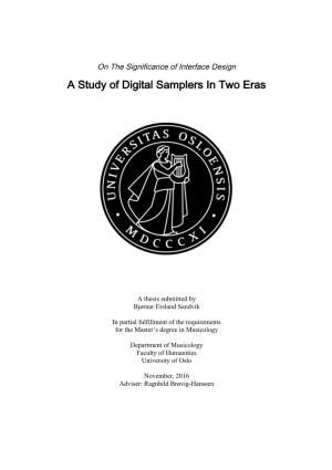 A Study of Digital Samplers in Two Eras
