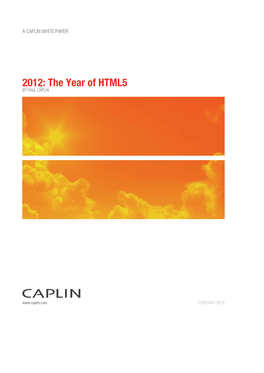 2012 the Year of HTML5 White Paper V1 (Reviewed) (ID 2899).Indd