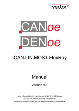 CAN.LIN.MOST.Flexray Manual