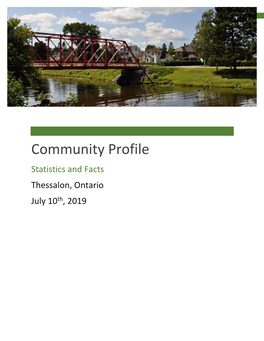 Community PROFILE- STATISTICS & FACTS