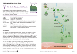 Walk the Way in a Day Walk 1 the Border Ridge from Kirk Yetholm