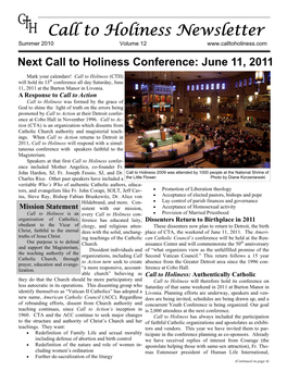 Cth Newsletter 2010.Pub