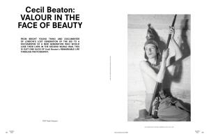 Cecil Beaton: VALOUR in the FACE of BEAUTY