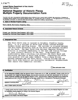 National Register of Historic Places Multiple Property Documentation Form