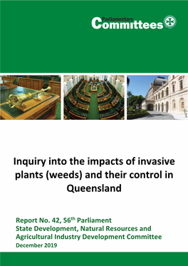 Inquiry Into the Impacts of Invasive Plants (Weeds) and Their Control In