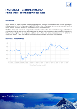 FACTSHEET – September 02, 2021 Prime Travel Technology Index