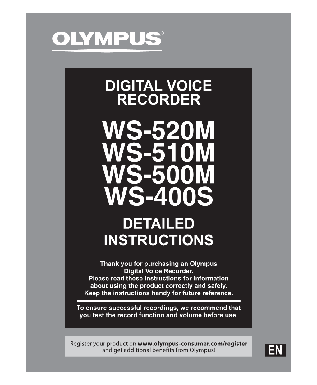Detailed Instructions Digital Voice Recorder