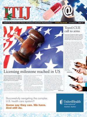Licensing Milestone Reached in US Continued on P4