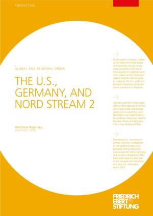 The U.S., Germany, and Nord Stream 2 U.S