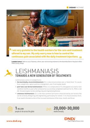 Leishmaniasis Towards a New Generation of Treatments