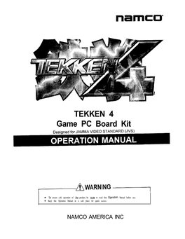 TEKKEN 4 Game PC Board Kit