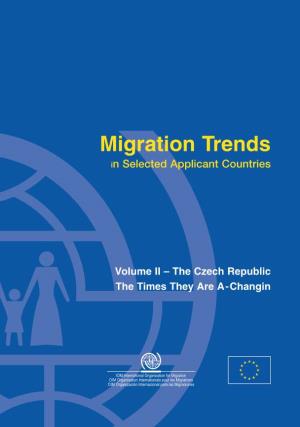 Migration Trends in Selected Applicant Countries”, the Following Volumes Are Available
