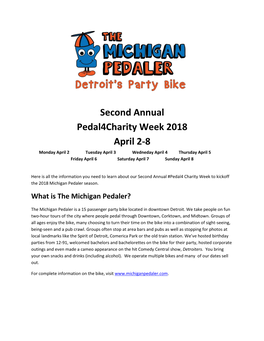 Pedal4charity Weekend 2018