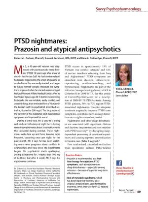 PTSD Nightmares: Prazosin and Atypical Antipsychotics