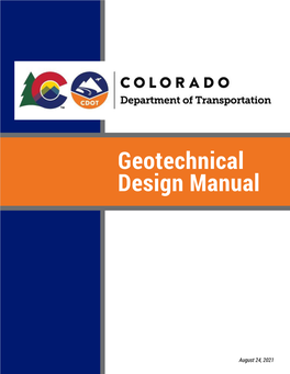 CDOT Geotechnical Design Manual 5 AASHTO LRFD Bridge Design Specifications (Customary U.S