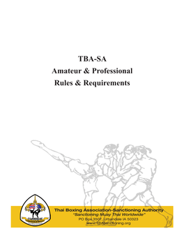 TBA-SA Rules